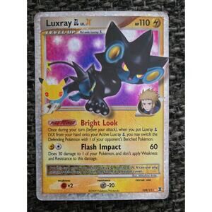 Level Up Luxray Pokemon Card 109/111  2009 Pokemon Nintendo AS IS